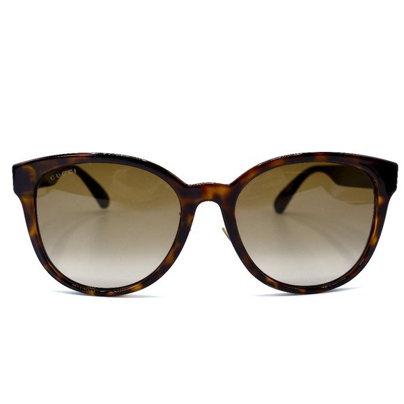 NEW GUCCI GG0854SK HAVANA GREEN BROWN AUTHENTIC SUNGLASSES - Picture 3 of 6